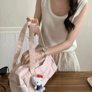 Pink Down-filled Fabric Tote Bag - ArtGalleryZen