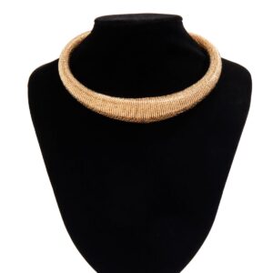 Punk Spring Metal Thick Chokers Collar Necklace - ArtGalleryZen
