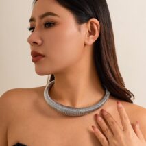 Punk Spring Metal Thick Chokers Collar Necklace - ArtGalleryZen
