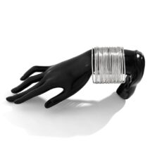 Punk Style Metallic Brushed Wide Cuff Bangle Bracelet - ArtGalleryZen