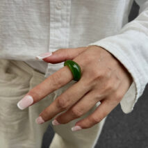 Retro Chunky Gradient Resin Ring - ArtGalleryZen
