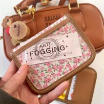 Retro Sanrio Marron Cream Floral Embroidery Wallet - ArtGalleryZen