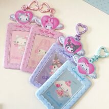Sanrio Angel Kpop Heart Keychain Photocard Holder - ArtGalleryZen