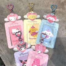 Sanrio Angel Kpop Heart Keychain Photocard Holder - ArtGalleryZen