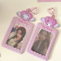 Sanrio Angel Kpop Heart Keychain Photocard Holder - ArtGalleryZen