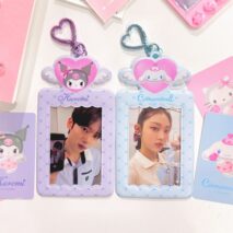 Sanrio Angel Kpop Heart Keychain Photocard Holder - ArtGalleryZen