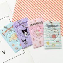 Sanrio Cinnamoroll Kuromi Kpop Heart Keychain Photocard Holder - ArtGalleryZen