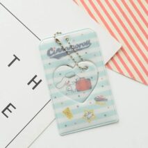 Sanrio Cinnamoroll Kuromi Kpop Heart Keychain Photocard Holder - ArtGalleryZen
