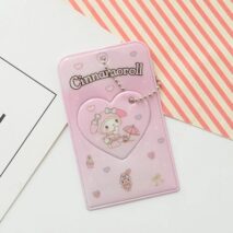 Sanrio Cinnamoroll Kuromi Kpop Heart Keychain Photocard Holder - ArtGalleryZen