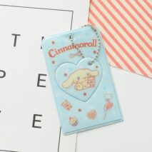 Sanrio Cinnamoroll Kuromi Kpop Heart Keychain Photocard Holder - ArtGalleryZen