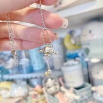 Sanrio Crystal Crown Cinnamoroll Necklace - ArtGalleryZen