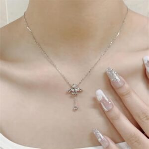 Sanrio Crystal Crown Cinnamoroll Necklace - ArtGalleryZen