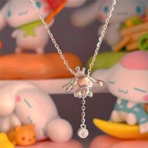 Sanrio Crystal Crown Cinnamoroll Necklace - ArtGalleryZen
