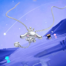 Sanrio Crystal Crown Cinnamoroll Necklace - ArtGalleryZen