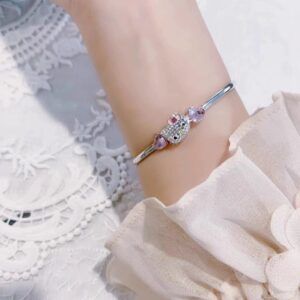 Sanrio Crystal Hello Kitty Bangle Bracelet - ArtGalleryZen