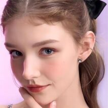Sanrio Enamel Black Cherry Kuromi Earrings - ArtGalleryZen