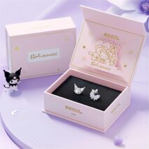 Sanrio Enamel Butterfly Kuromi Earrings - ArtGalleryZen