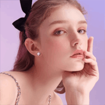 Sanrio Enamel Kuromi Heart Earrings - ArtGalleryZen