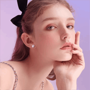 Sanrio Enamel Kuromi Heart Earrings - ArtGalleryZen
