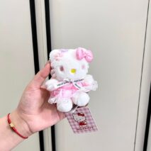 Sanrio Floral Hello Kitty Plush Keychain Doll - ArtGalleryZen
