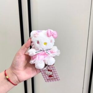 Sanrio Floral Hello Kitty Plush Keychain Doll - ArtGalleryZen