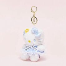 Sanrio Floral Hello Kitty Plush Keychain Doll - ArtGalleryZen