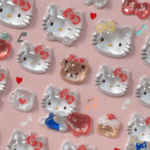 Sanrio Hello Kitty Cinnamoroll Crystal 3D DIY Decoration Stickers - ArtGalleryZen