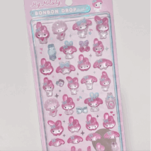 Sanrio Hello Kitty Cinnamoroll Crystal 3D DIY Decoration Stickers - ArtGalleryZen