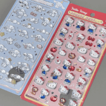 Sanrio Hello Kitty Cinnamoroll Crystal 3D DIY Decoration Stickers - ArtGalleryZen