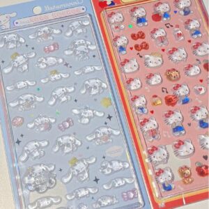 Sanrio Hello Kitty Cinnamoroll Crystal 3D DIY Decoration Stickers