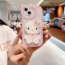 Sanrio Hello Kitty iPhone Case With Cosmetic Mirror - ArtGalleryZen