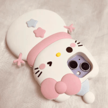 Sanrio Hello Kitty My Melody Snowman iPhone Case - ArtGalleryZen