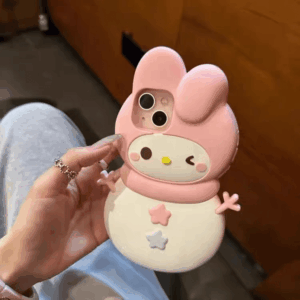 Sanrio Hello Kitty My Melody Snowman iPhone Case - ArtGalleryZen