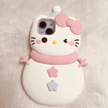 Sanrio Hello Kitty My Melody Snowman iPhone Case - ArtGalleryZen