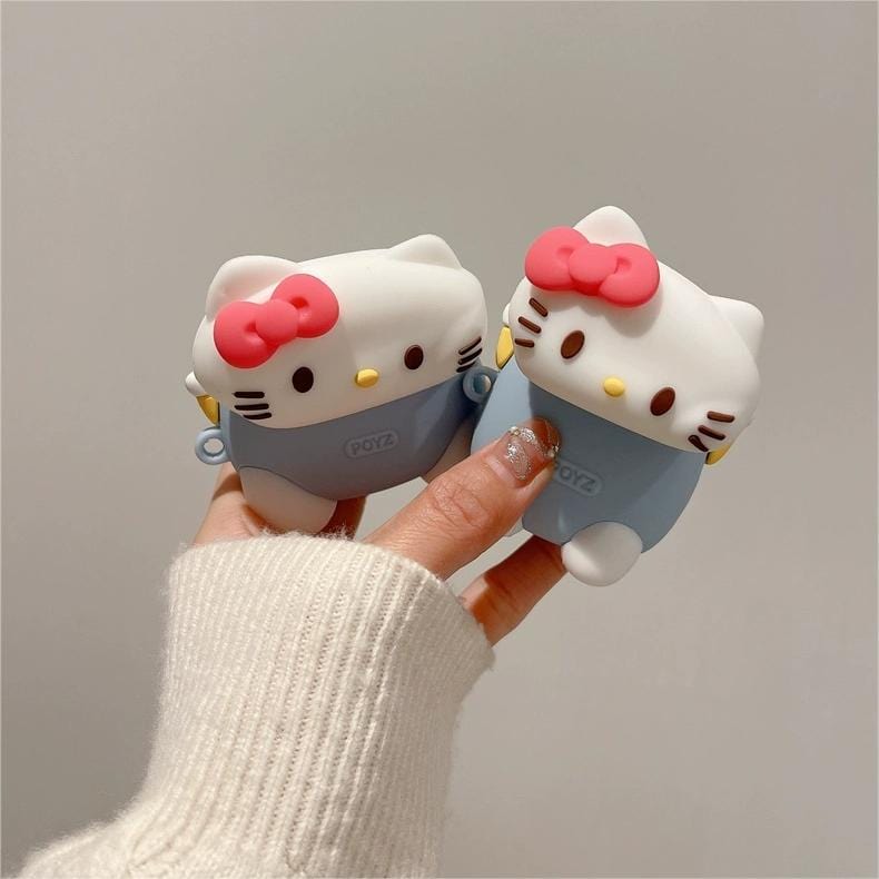 Sanrio Hello Kitty Sleeping On Tummy AirPods Earphone Case - ArtGalleryZen