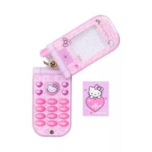 Sanrio Hello Kitty Slide Flip Phone Acrylic Keychain - ArtGalleryZen