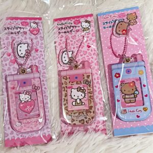 Sanrio Hello Kitty Slide Flip Phone Acrylic Keychain - ArtGalleryZen