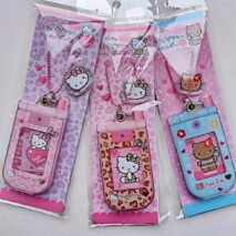 Sanrio Hello Kitty Slide Flip Phone Acrylic Keychain - ArtGalleryZen