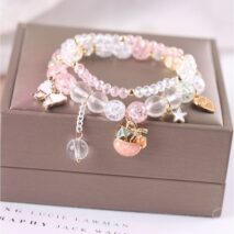Sanrio Kawaii Anime Melody Kuromi Cinnamoroll Crystal Bracelet - ArtGalleryZen