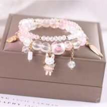 Sanrio Kawaii Anime Melody Kuromi Cinnamoroll Crystal Bracelet - ArtGalleryZen