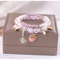 Sanrio Kawaii Anime Melody Kuromi Cinnamoroll Crystal Bracelet - ArtGalleryZen