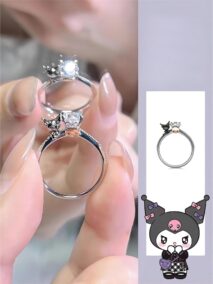 Sanrio Kuromi Diamond Ring - ArtGalleryZen