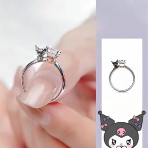 Sanrio Kuromi Diamond Ring - ArtGalleryZen