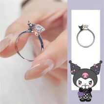 Sanrio Kuromi Diamond Ring - ArtGalleryZen