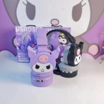 Sanrio Kuromi Hello Kitty Bluetooth Wireless Stereo Headset Earphone Headphone - ArtGalleryZen