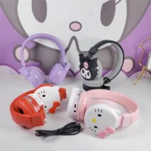 Sanrio Kuromi Hello Kitty Bluetooth Wireless Stereo Headset Earphone Headphone - ArtGalleryZen