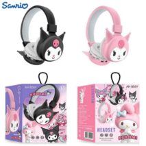 Sanrio Kuromi Hello Kitty Bluetooth Wireless Stereo Headset Earphone Headphone - ArtGalleryZen