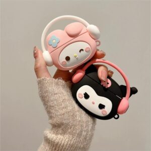 Sanrio Kuromi My Melody Silicone AirPods Earphone Case - ArtGalleryZen