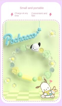 Sanrio Kuromi Pochacco Charging Data Cable Bracelet - ArtGalleryZen