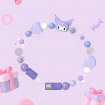 Sanrio Kuromi Pochacco Charging Data Cable Bracelet - ArtGalleryZen